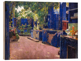 Trätavla Blue Courtyard, Arenys de Munt I