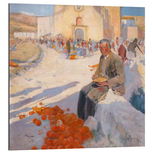 Alubild Orangenverkäufer