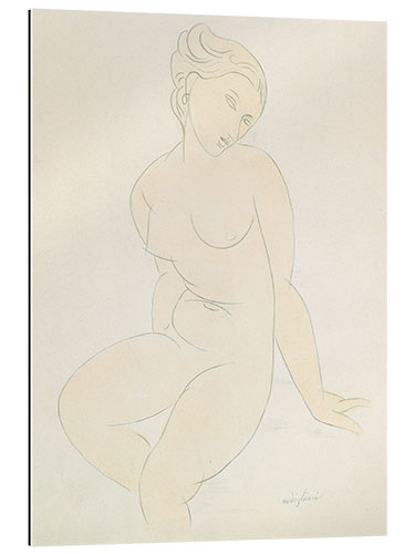 Gallery print Seated female nude