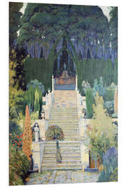 Foam board print Stately garden, Raixa II