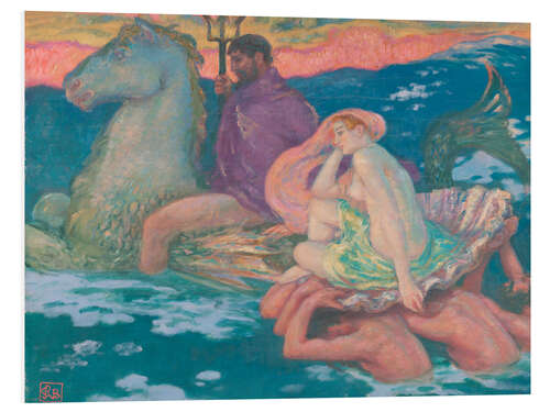 Quadro em PVC Poseidon e Amphitrite