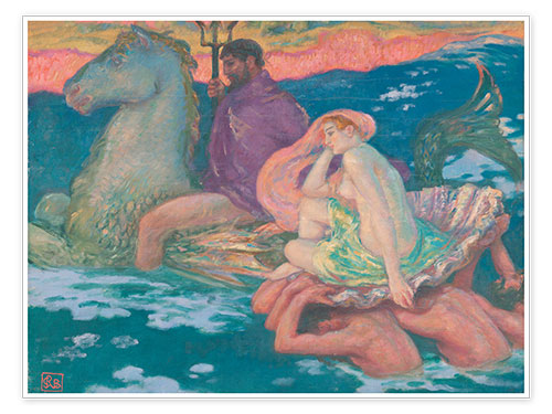 Plakat Poseidon and Amphitrite