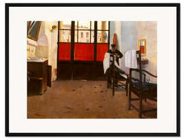 Gerahmter Kunstdruck Barbier von Puigcerdà