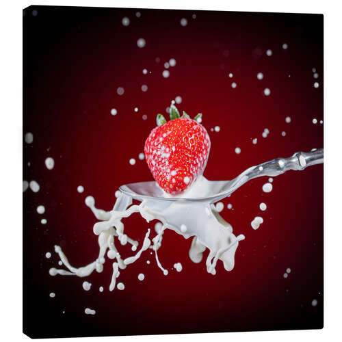 Canvas-taulu Strawberry spalsh