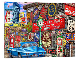 Tableau en plexi-alu Le long de la Route 66