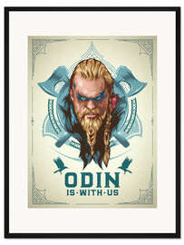 Gerahmter Kunstdruck Odin ist bei uns