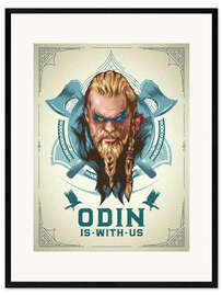 Kehystetty taidepainatus Odin Is With Us