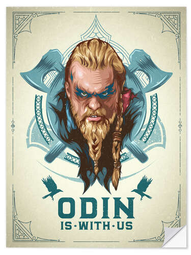 Wandsticker Odin ist bei uns