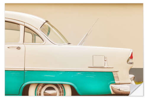 Wall sticker White classic American car