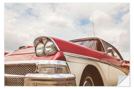 Selvklebende plakat Two-tone classic American car