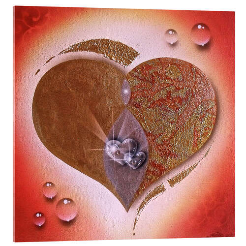 Acrylglas print Heart strength