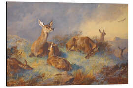 Magnettafel Wachsame Hirsche