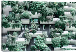 Quadro em tela Bosco Verticale ou torres florestais verticais em Milão