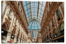 Canvas print Galleria Vittorio Emanuele II in Milan, Italy