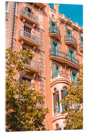 Acrylic print Facades in Barcelona, Spain