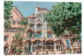 Acrylglasbild Casa Batllo von Antoni Gaudi in Barcelona, Spanien II