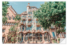 Wandsticker Casa Batllo von Antoni Gaudi in Barcelona, Spanien II