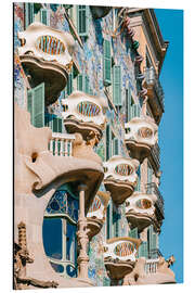 Alubild Casa Batllo von Antoni Gaudi in Barcelona, Spanien I