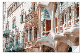 Wandsticker Casa Batllo von Antoni Gaudi in Barcelona, Spanien III