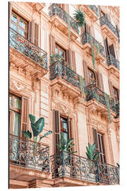 Magnettafel Architektur in der Stadt Barcelona, Spanien