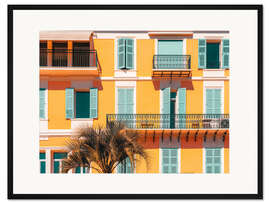 Gerahmter Kunstdruck Fassade in Cannes, Frankreich