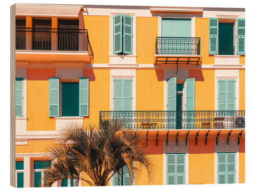 Holzbild Fassade in Cannes, Frankreich