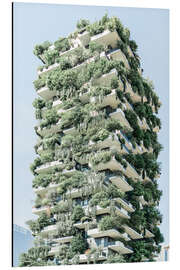 Magnettafel Bosco Verticale Gebäudeturm in Mailand