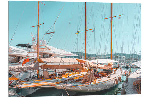 Gallery print Yachts and boats in the port of Cannes