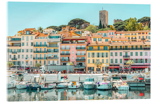 Tableau en verre acrylique Cannes, Côte d’Azur