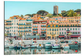 Aluminium print Cannes City Skyline, French Riviera