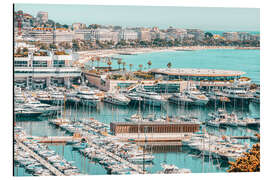 Alubild Hafen von Cannes am Mittelmeer