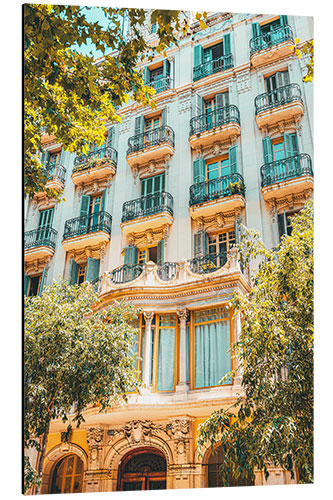 Aluminium print Facade in the city of Barcelona, Spain