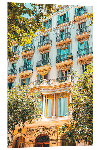 Tableau en plexi-alu Façade dans la ville de Barcelone, Espagne