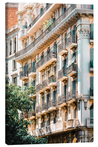 Tableau sur toile Façades à Barcelone, Espagne