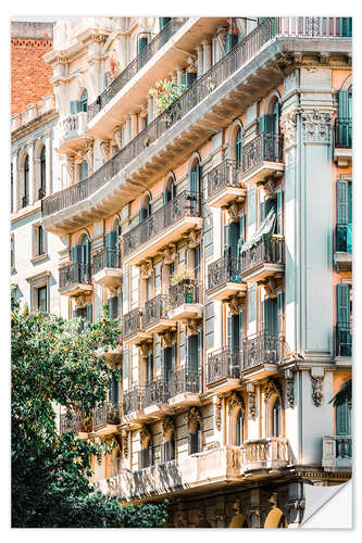 Autocolante decorativo Fachadas em Barcelona, Espanha