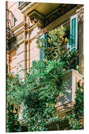 Magnettafel Überwucherter grüner Balkon