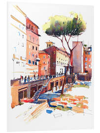 Foam board print Rome Largo di Torre Argentina