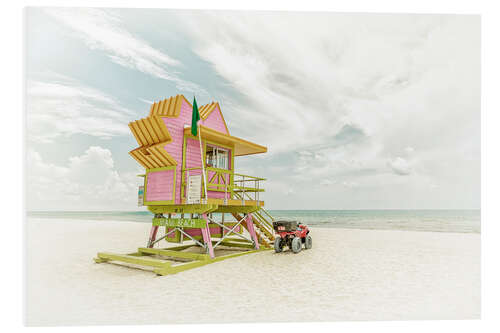 Tableau en PVC Miami Beach en Floride