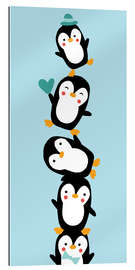 Gallery print Penguin friends, blue