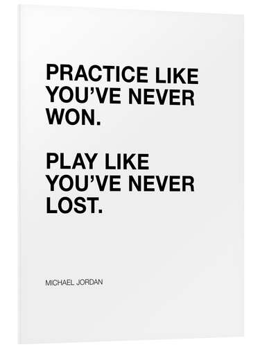 Foam board print Michael Jordan Quote