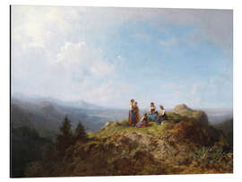 Magnettafel Dirndln auf der Alm