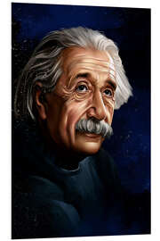 Foam board print Albert Einstein