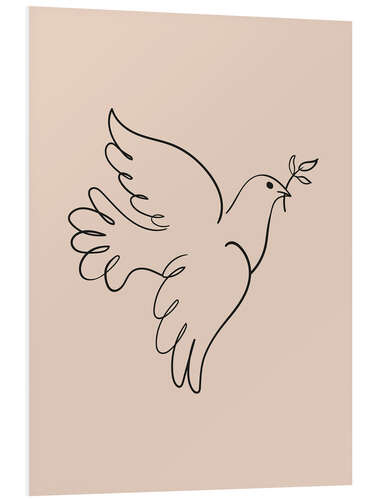 Foam board print Dove I