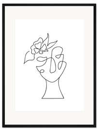 Gerahmter Kunstdruck Das Gesicht der Blume