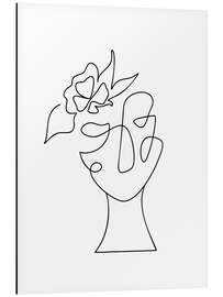 Magnettafel Das Gesicht der Blume