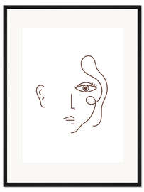 Gerahmter Kunstdruck Das wache Auge