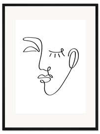 Gerahmter Kunstdruck Das Gesicht des Träumers