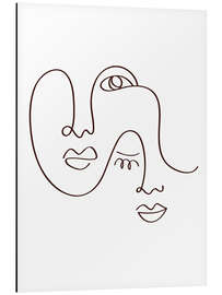 Magnettafel Zwillingsgesichter