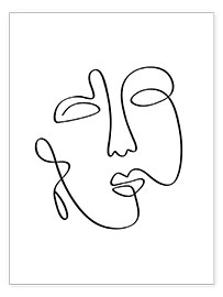 Poster  Il volto di musa - Art Couture