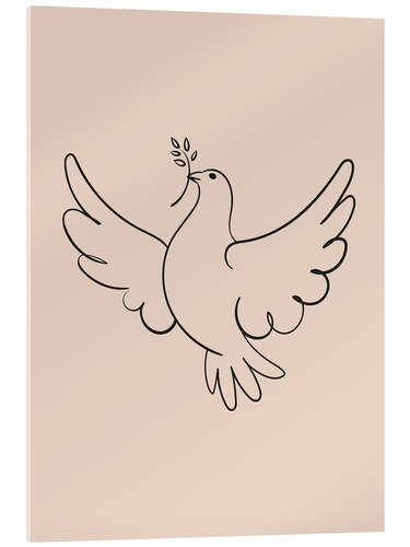 Akrylbilde Dove of peace